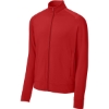 Custom Sport-Tek Sport-Wick Stretch Full-Zip Cadet Jacket Deep Red