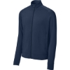 Custom Sport-Tek Sport-Wick Stretch Full-Zip Cadet Jacket True Navy Blue
