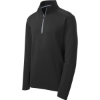 Custom Sport-Tek Sport-Wick Textured 1/4-Zip Pullover. Black