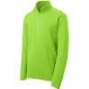 Custom Sport-Tek Sport-Wick Textured 1/4-Zip Pullover. Lime Shock