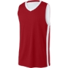Custom Sport-Tek Rival Basketball Rev Jersey Deep Red/White