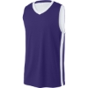 Custom Sport-Tek Rival Basketball Rev Jersey Purple/White