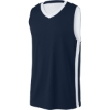 Custom Sport-Tek Rival Basketball Rev Jersey True Navy Blue/White
