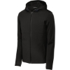 Custom Sport-Tek Hooded Soft Shell Jacket Deep Black
