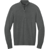 Custom Port Authority Easy Care 1/4-Zip Sweater Charcoal Heather Gray