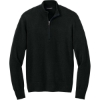 Custom Port Authority Easy Care 1/4-Zip Sweater Deep Black