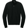 Custom Port Authority Easy Care Full-Zip Sweater Deep Black