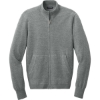 Custom Port Authority Easy Care Full-Zip Sweater MdHtGrey