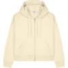 Custom Stanley/Stella Womens Stella Ida Full-Zip Hooded Sweatshirt Natural Raw Beige