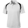 Custom Sport-Tek Dry Zone Colorblock Raglan Polo. White/Black