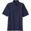 Custom Port Authority Tall Heavyweight Cotton Pique Polo. Navy Blue