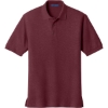 Custom Port Authority Tall Silk Touch Polo. Burgundy Red