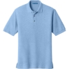 Custom Port Authority Tall Silk Touch Polo. Light Blue