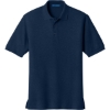 Custom Port Authority Tall Silk Touch Polo. Navy Blue