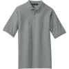 Custom Port Authority Tall Silk Touch Polo with Pocket. Cool Grey