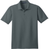 Custom Port Authority Tall Stain-Release Polo. Steel Grey