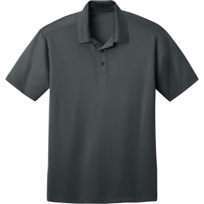 Custom Port Authority Tall Silk Touch Performance Polo. Steel Grey
