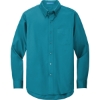 Custom Port Authority Tall Long Sleeve Easy Care Shirt. Teal Green
