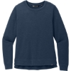 Custom TravisMathew Womens Long Weekend Crew Blue Nights Heather