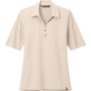 Custom TravisMathew Womens Sunsetters Polo Natural Beige Heather