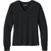 Custom TravisMathew Womens Long Weekend V-Neck Black