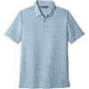 Custom TravisMathew Oceanside Heather Polo. Allure Blue Heather