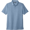 Custom TravisMathew Oceanside Heather Polo. Classic Blue Heather