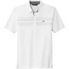 Custom TravisMathew Monterey Chest Stripe Polo White