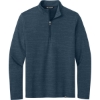 Custom TravisMathew Crestview 1/4-Zip Vintage Indigo Heather Gray Blue