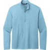 Custom TravisMathew Coto Performance 1/4-Zip Brilliant Blue Heather
