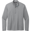 Custom TravisMathew Coto Performance 1/4-Zip Quiet Shade Gray Heather