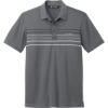 Custom TravisMathew Coto Performance Chest Stripe Polo DarkGrey