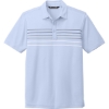 Custom TravisMathew Coto Performance Chest Stripe Polo KentBluHtr