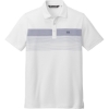 Custom TravisMathew Coastal Chest Stripe Polo White