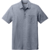 Custom TravisMathew Oceanside Heather Pocket Polo Blue Nights Heather