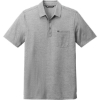 Custom TravisMathew Oceanside Heather Pocket Polo Quiet Shade Gray Heather