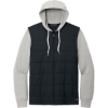 Custom TravisMathew Tides Up Hooded Jacket Black/Gray Heather
