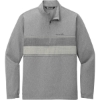 Custom TravisMathew Balboa Chest Stripe 1/4-Zip Dark Gray Heather
