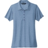 Custom TravisMathew Womens Oceanside Heather Polo Classic Blue Heather