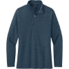 Custom TravisMathew Womens Crestview 1/4-Zip Vintage Indigo Heather Blue