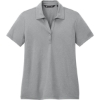 Custom TravisMathew Womens Coto Performance Polo Quiet Shade Gray Heather