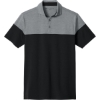 Custom TravisMathew Onward Colorblock Polo Quiet Shade Gray Heather/Black