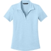 Custom TravisMathew Womens Onward Polo Airy Blue Heather