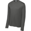 Custom Sport-Tek Tall Long Sleeve PosiCharge Competitor Tee. Iron Grey