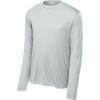 Custom Sport-Tek Tall Long Sleeve PosiCharge Competitor Tee. Silver