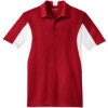Custom Sport-Tek Tall Side Blocked Micropique Sport-Wick Polo. True Red/White