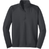Custom Sport-Tek Tall Sport-Wick Stretch 1/4-Zip Pullover. Charcoal Grey
