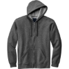 Custom Volunteer Knitwear Chore Fleece Full-Zip Hoodie Charcoal Heather Gray