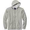 Custom Volunteer Knitwear Chore Fleece Full-Zip Hoodie HthrGrey