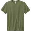Custom Volunteer Knitwear Tri Tee Military Green Heather